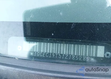 2001 Chevrolet Silverado C1500 from USA, damaged, VIN 1GCEC19T31Z185285